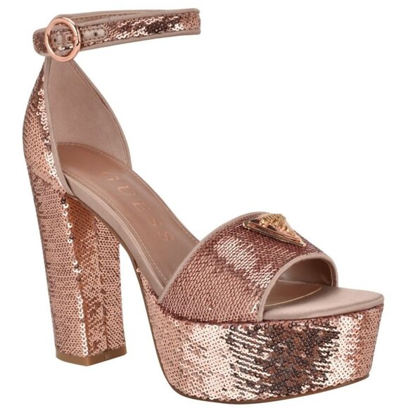 Guess Women's Seton Two-Piece Platform Dress Sandals - Picture 1 of 3